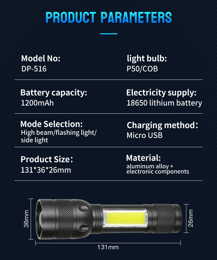 Tactical LED Flashlight