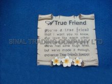 Polyresin True Friend Text Board (SA38-413G-4A) Souvenir