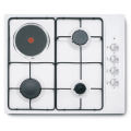 White Gas-Electric Hob Stove 60CM