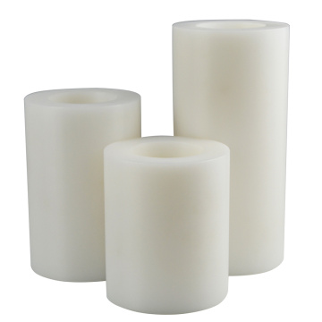 Large White Cylinder Candle Holders For Decor