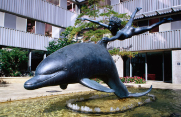 High quality brass animal dolphin sculpture