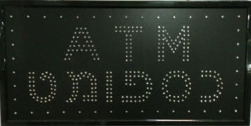 led ATM sign, energy saving led sign for bank