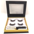 Synthetic mink lashes magnetic eyeliner eye lashes set