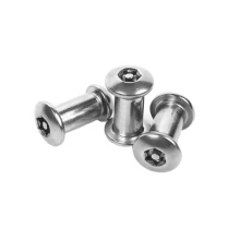 Customized M4 M5 Titanium Stainless Steel Chicago Book Push-in Rivets for Leather Belt