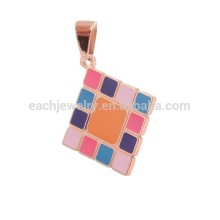 2015 Latest Design Stainless Steel Jewelry Magic Cube Pendant Rubik's Cube Necklace Pendant