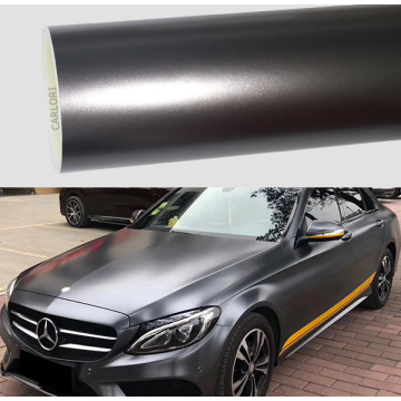 satin metallic titanium gray car wrap vinyl