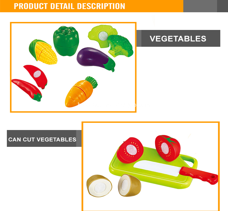 2plastic vegetable toys