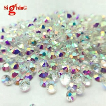 Strass Flat Back Rhinestones and Non-Hot Fix Crystals for Dress Decoration