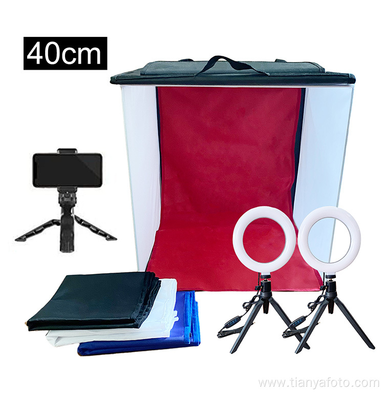 16"x16"x16" cube light box tent kit led softbox