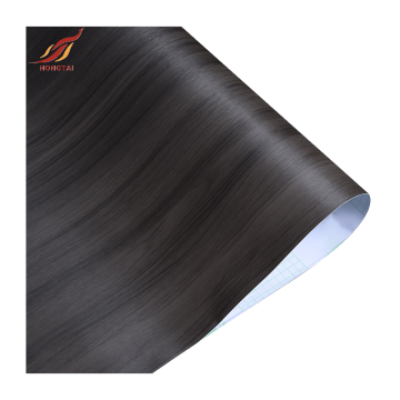 Adhesive black furniture covering vinyl wooden paper film