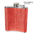 GLITTER STAINLESS STEEL HIP FLASK