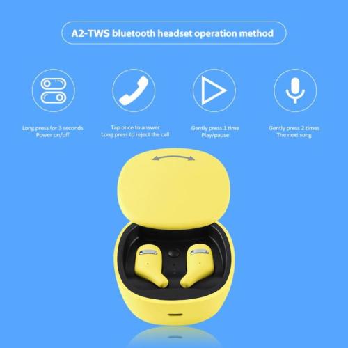 Wireless double bluetooth headset noise reduction