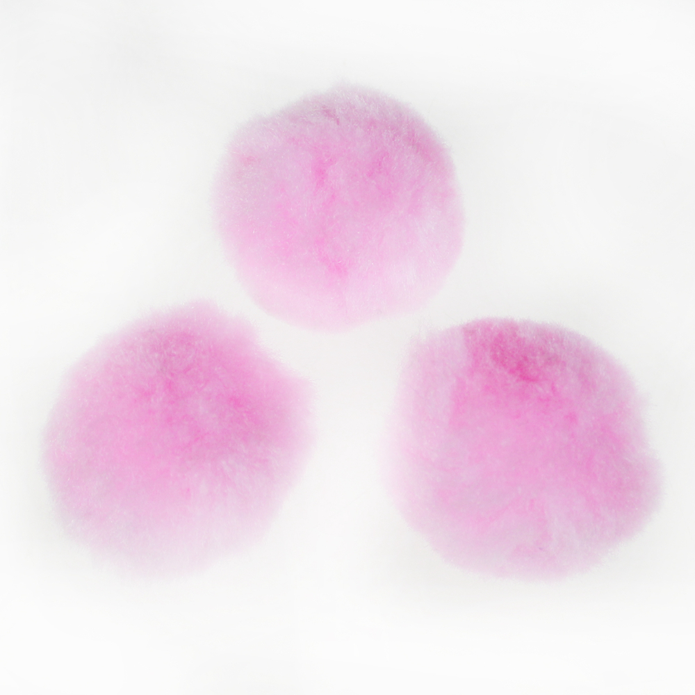 Jumbo Acrylic Pompom ball pink assorted