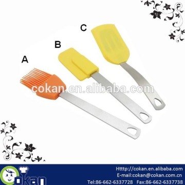 3pcs silicone spatula set,silicone baking set,silicone pastry set CK-SB006