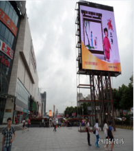 Creative outdoor media facade LED video wall