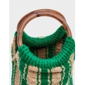 Νέα μόδα Green Crochet Bag