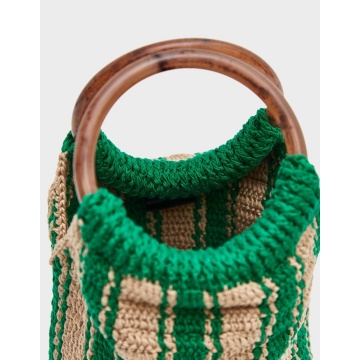 Νέα μόδα Green Crochet Bag