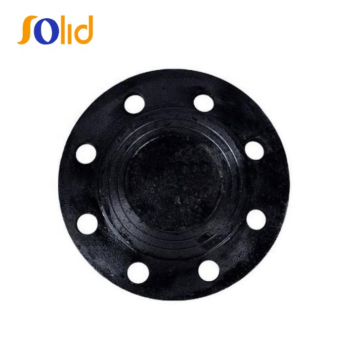 PN16/25 Black Coating Cast Iron /Ductile Iron Flanged Fittings Blank Flange