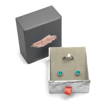 Promotional Sliding Gift Paper Earring Packing Box