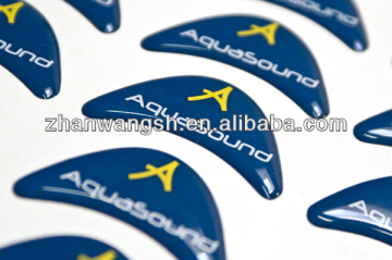 Factory custom dome gel sticker,3d dome sticker