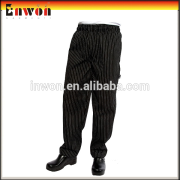 cotton stripe chef pants