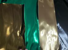 Polyester Mirror Leather PVC Sofa Upholstery Fabric