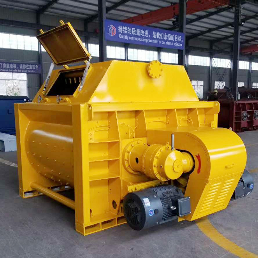 Malaysia electric stationary twin - shaft concrete mixer