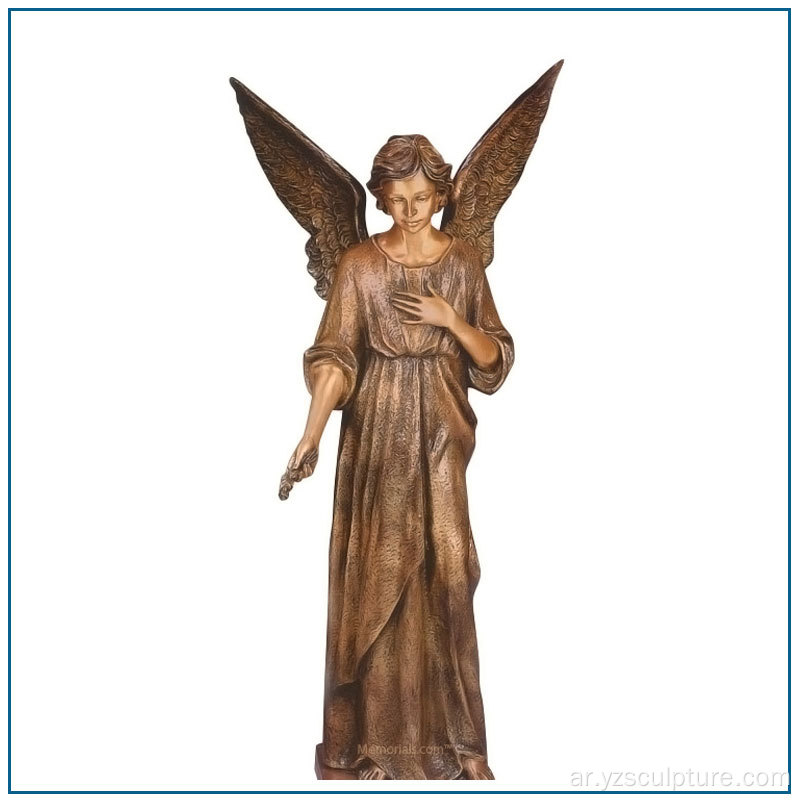 حار بيع حديقة العتيقة الحياة حجم البرونزية الملاك تمثال