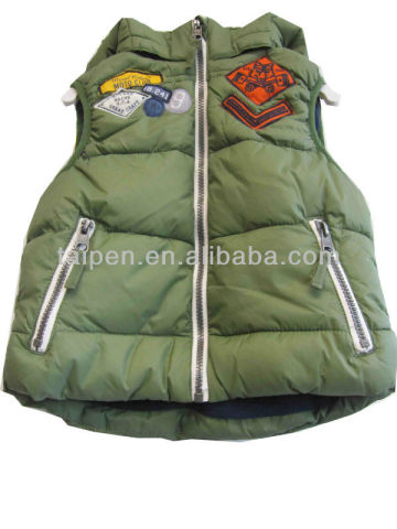 Hot Sale Down Jackets Boys Sleeveless Jacket Winter Kids Boys Jackets In China