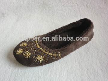 Fashion sequin ballet shoes indoor bellet shoes