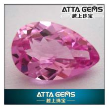 Wholesale pear cut Sythetic pink corundum-created pink sapphire price