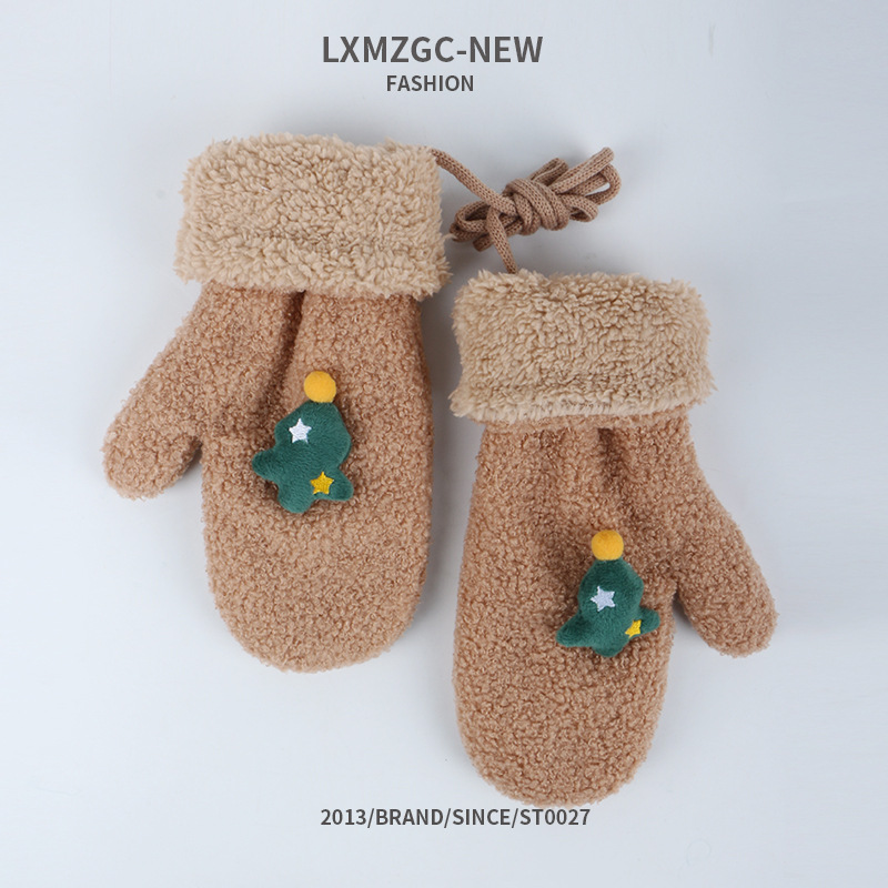 New winter 2019 Christmas cartoon plush gloves (8)