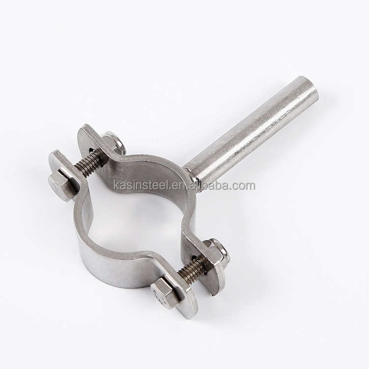 SUS304 Stainless Steel Pipe Hanger/Holder/Clip/Support With Round Bar