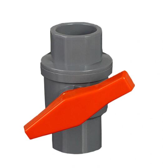 2pcs plastic PVC ball valve with plastic handle