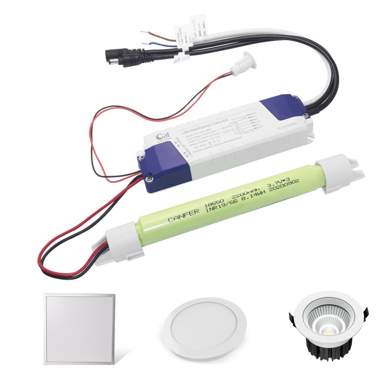 Fonction d'auto-vérification conducteur de conversion d'urgence LED