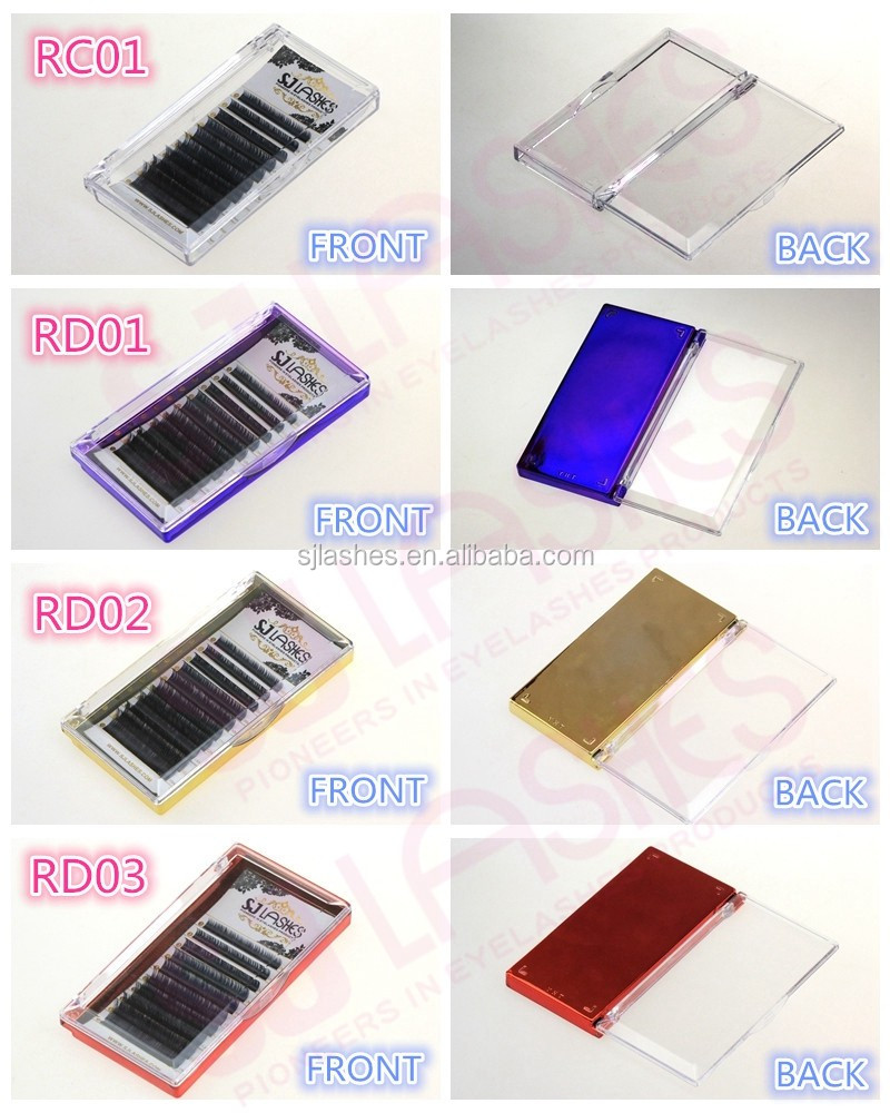 Wholesale Private Label Rainbow Glitter Eyelash Extension