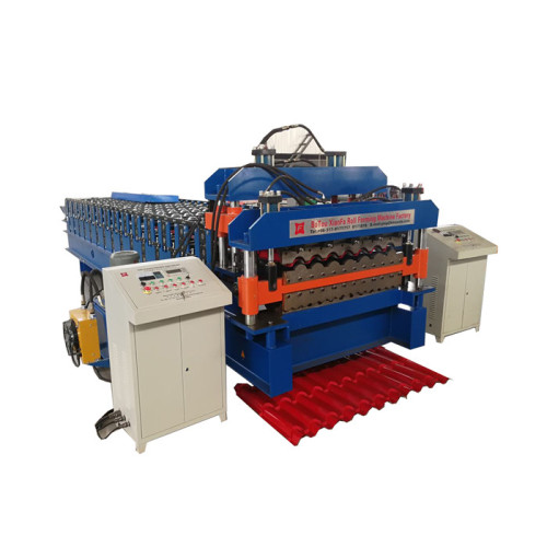 Galvanized Metal Roofing Step Tile Roll Forming Machine