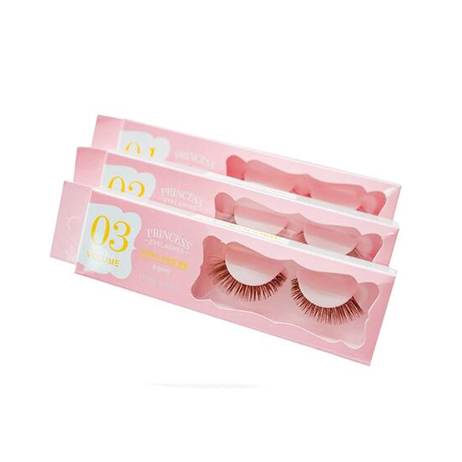 Cheaper custom printing pink private label eyelash packaging paper box