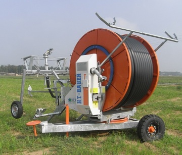 Intelligent watering hose reel irrigation system