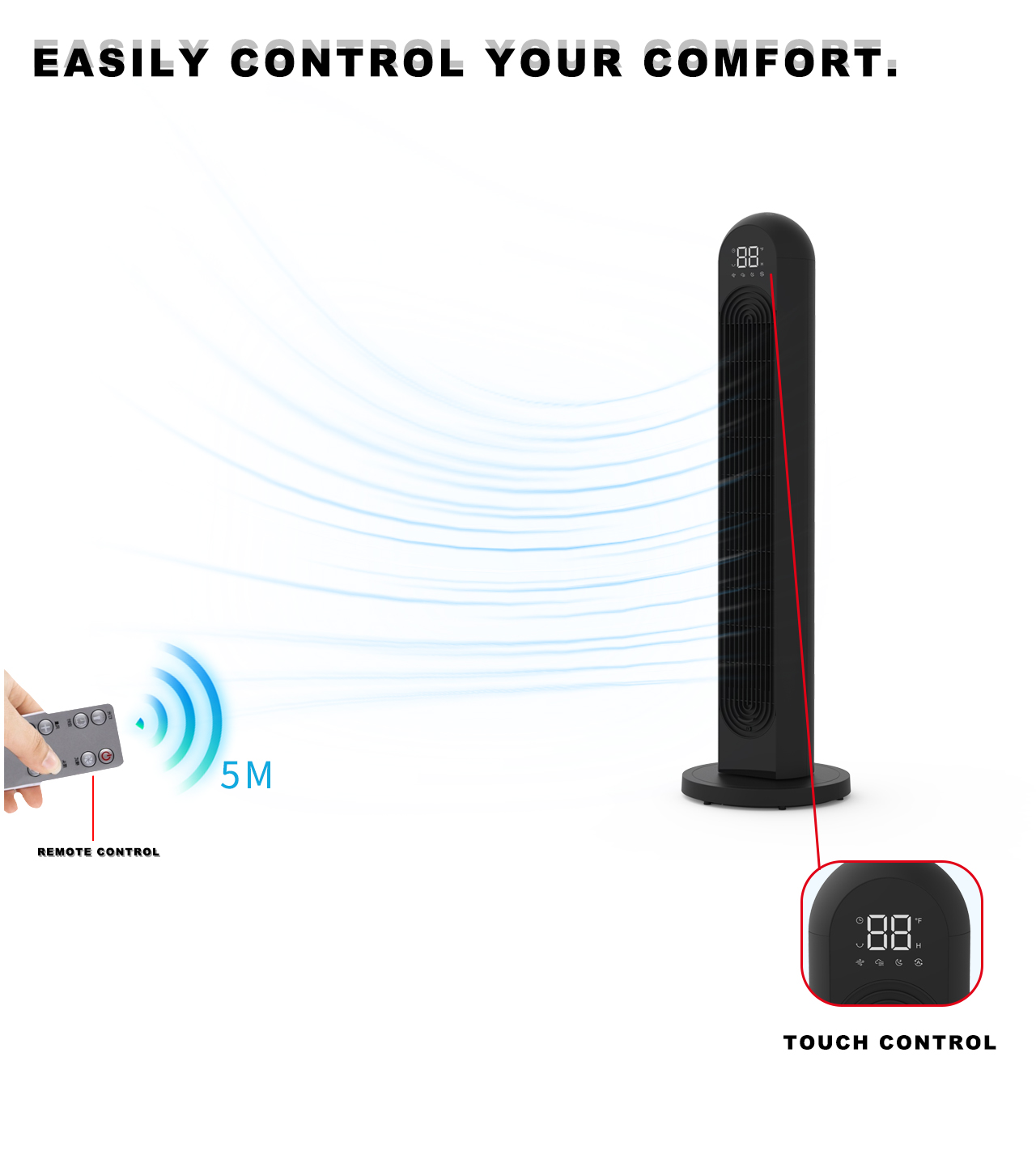F305 tower fan control F305 tower fan control