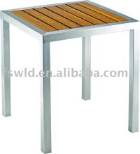 2014 Stainless Steel New Teak Stool