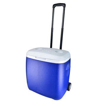 Solar Cooler Box with Wheels: Thermo Ice Box & Plastic Cooler Wheels