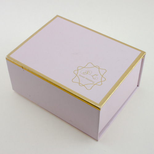 자기 플립 뚜껑 핑크 딱딱한 종이 박스