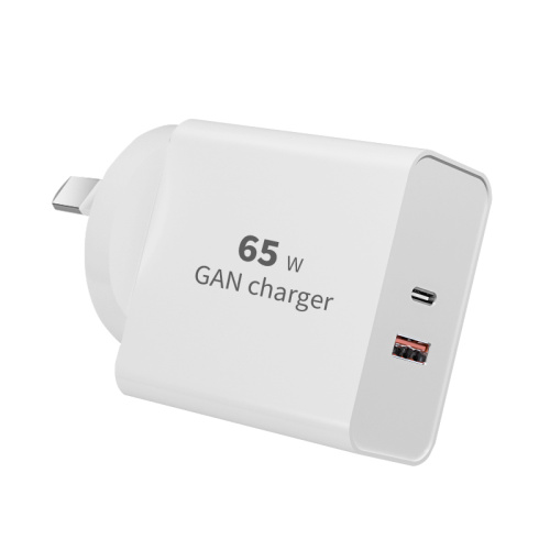 C + A 65W Gan Charger pour l&#39;ordinateur portable Type-C MacBook