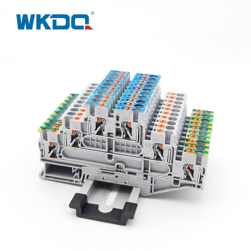 Multi Level Push in Terminal Block With PE Ground Foot