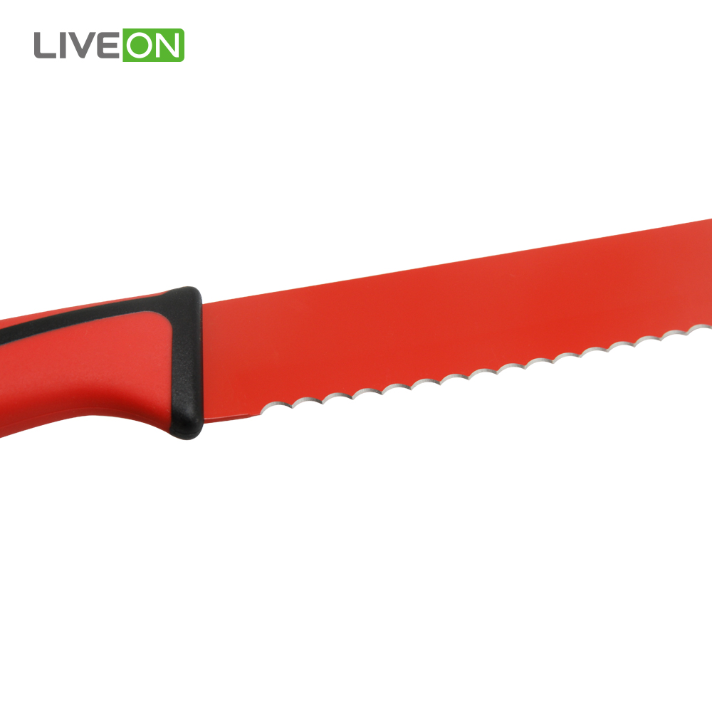 Coating knife blade set with acrylic block
