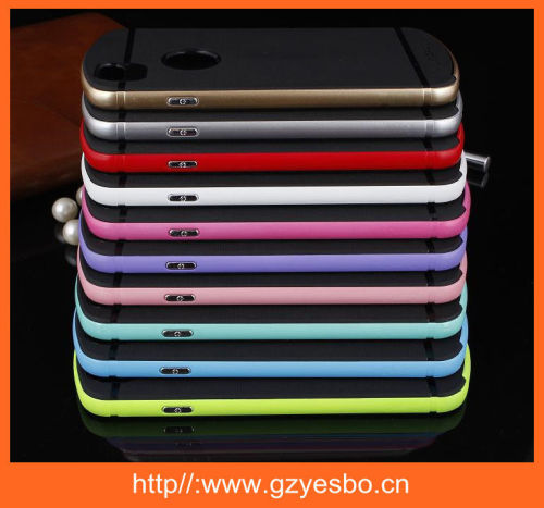 3 in 1 Drop resistance phone case for iphone 6 plus, silicone +pc phone case