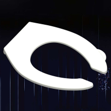 Travel Camping Toilet Seat Cover - White PP Open Front for Disabled