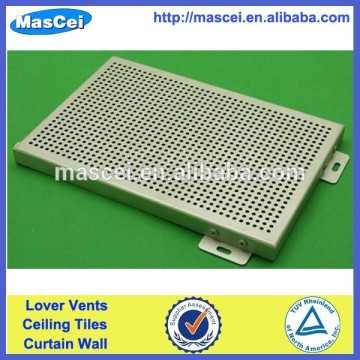 Exterior perforated aluminum wall panel