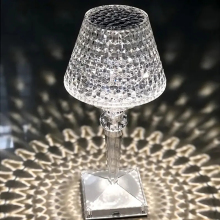 Cordless Crystal Touch Rechargeable Bedside Lamp